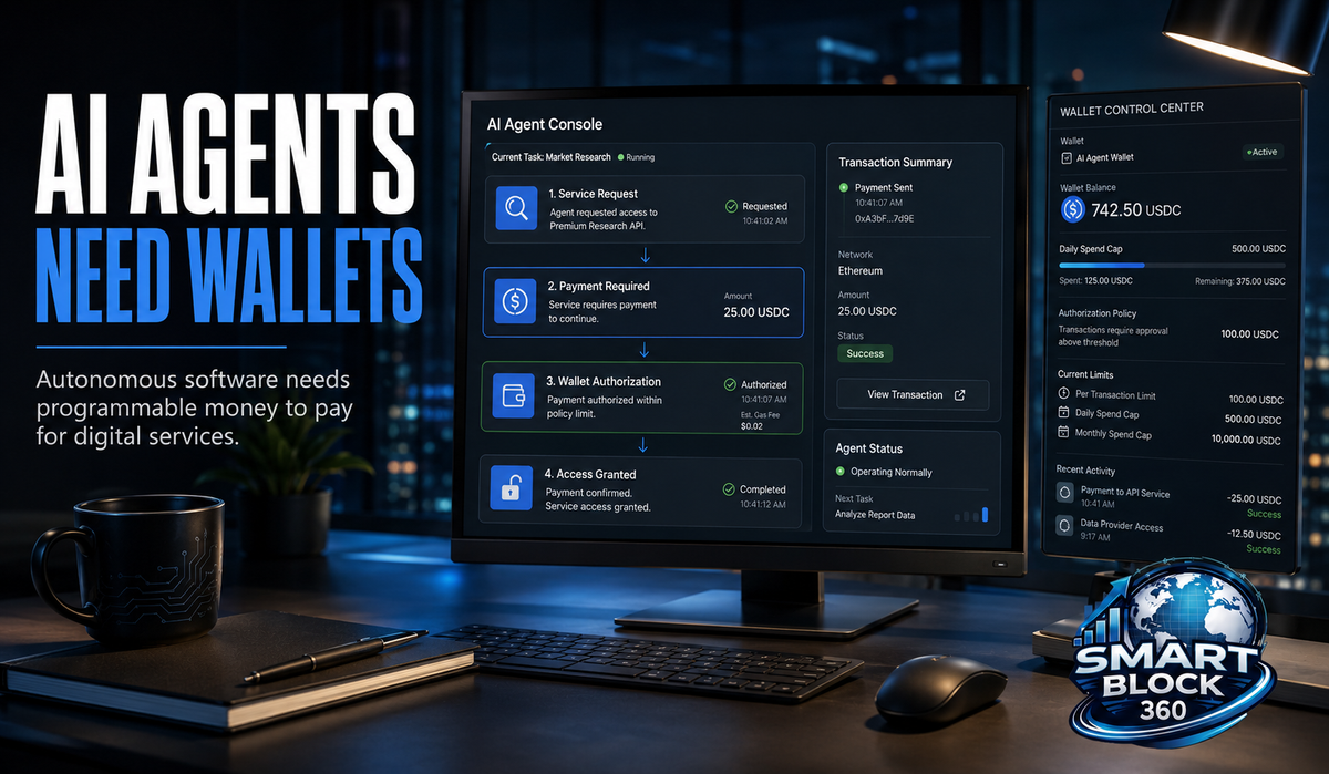 AI Agents With Crypto Wallets: Why Autonomous Software Is Starting to Need Its Own Money