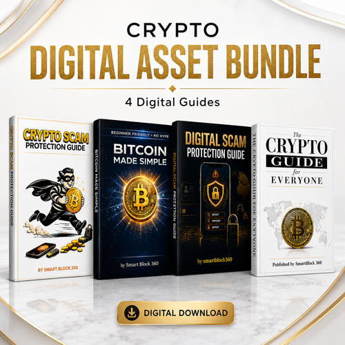 Crypto Digital Asset Bundle | Bitcoin, Cryptocurrency & Digital Safety – 4 Guide Collection