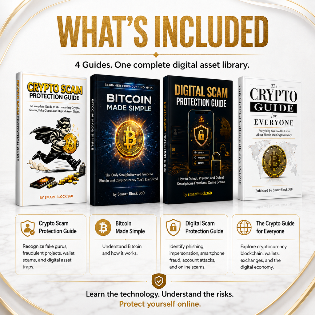 Crypto Digital Asset Bundle | Bitcoin, Cryptocurrency & Digital Safety – 4 Guide Collection