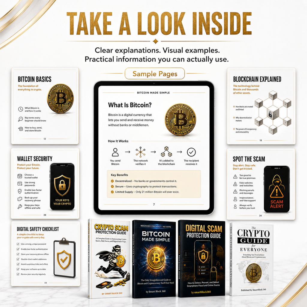 Crypto Digital Asset Bundle | Bitcoin, Cryptocurrency & Digital Safety – 4 Guide Collection