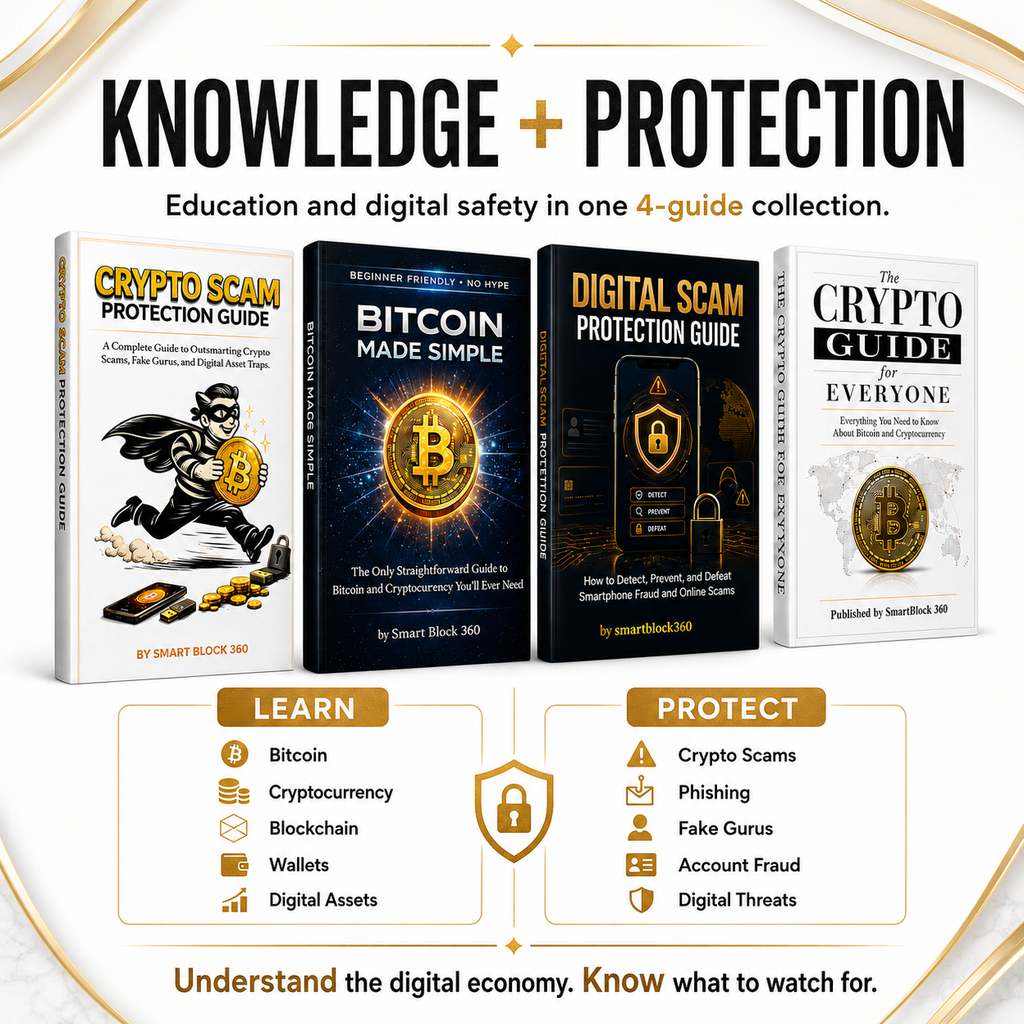 Crypto Digital Asset Bundle | Bitcoin, Cryptocurrency & Digital Safety – 4 Guide Collection